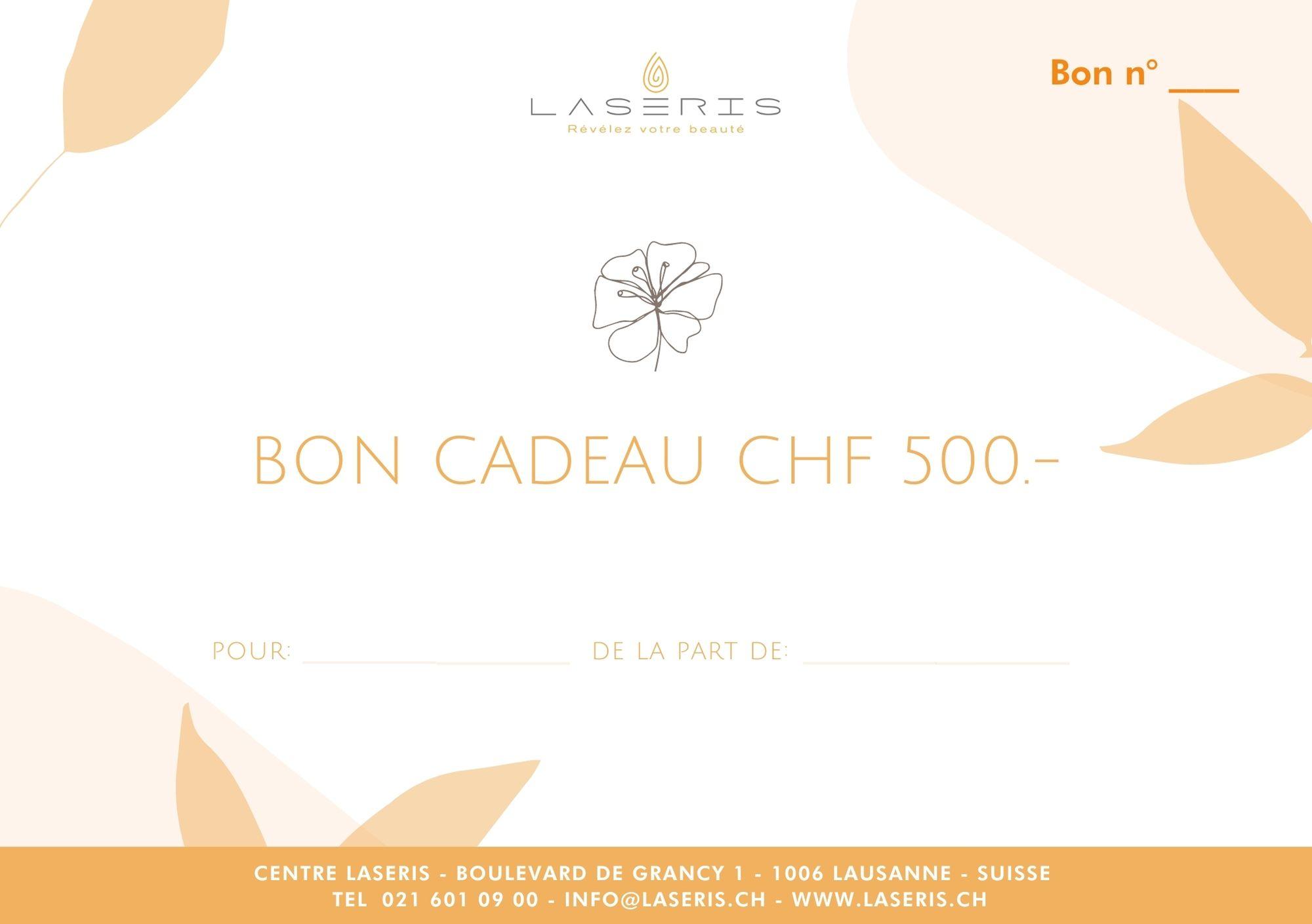 Bon cadeau de 500 CHF